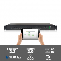 SCU91T 9 input HDR multi-format scaler/switcher met HDBaseT