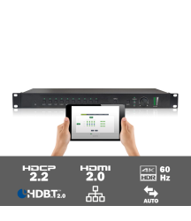 SCU91T 9 input HDR multi-format scaler/switcher met HDBaseT