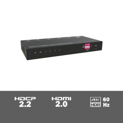 SUH4E-H2 - 4-voudige 4K HDMI 2.0 splitter met HDCP killer