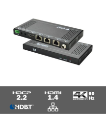 TPUH422 - 4K HDBaseT PoH HDCP 2.2 extender kit 100 meter