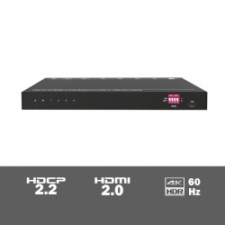 SUH4AU-H2 - 4-voudige 4K HDMI 2.0 splitter met HDCP killer en audio de-embedder