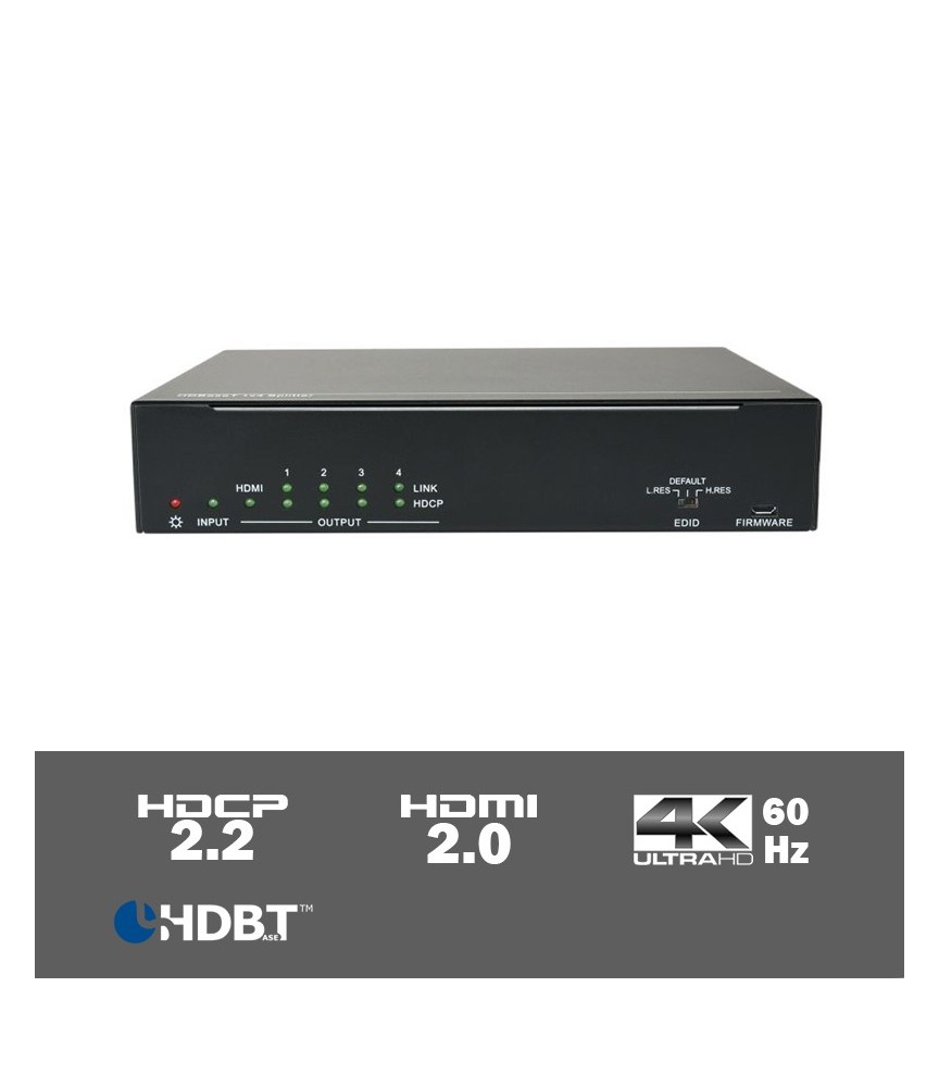 SUH141T SET - 4-voudige 4K HDBaseT splitter