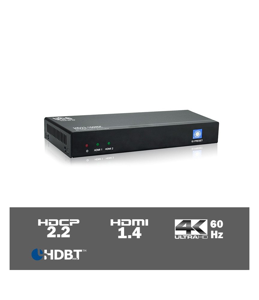 TPUH422 - 4K HDBaseT PoH HDCP 2.2 extender kit 100 meter