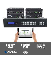 MUH88T-H2 KIT 8x8 HDMI 2.0 HDBaseT matrix switcher