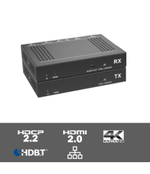 TPUH613 - 4K HDBaseT extender kit met audio de-embedder 70 meter